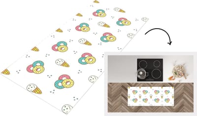 Keukenloper - Loper keuken - Patronen - IJs - Donus - 120x50 cm - Keukenloper vinyl