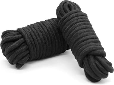 Bondage Touw Zwart - 10 Meter x 8 mm dik