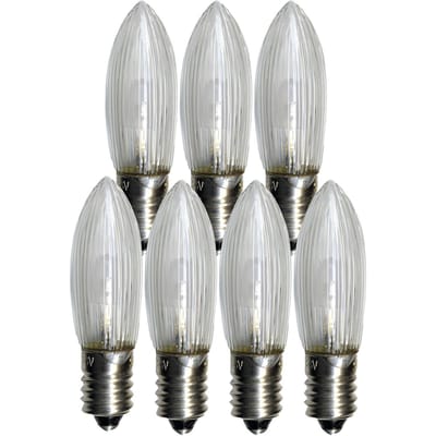STAR TRADING LED vervangingslamp E10 0.2W 2.100K 7-pack