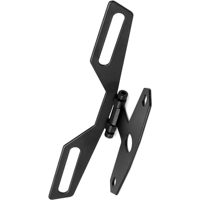Opvouwbare kentekenplaathouder voor achterlicht, montagebeugel voor motorfiets en ATV black