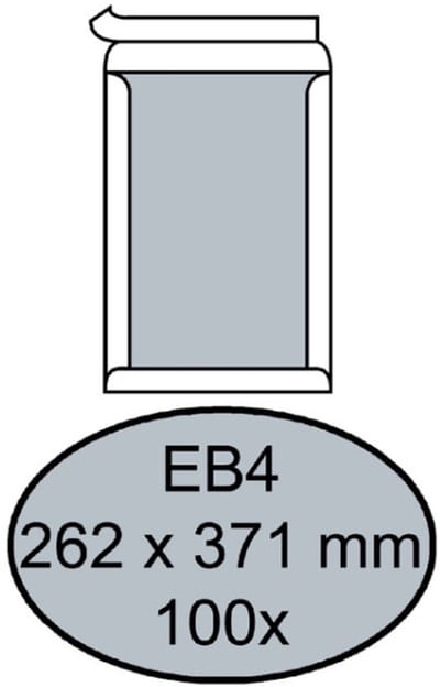 Envelop quantore bordrug eb4 262 x 371 zk 120 gr wit