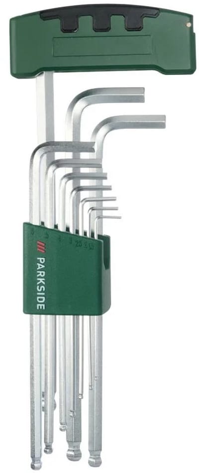 PARKSIDE® Inbus Sleutel 11-delige Set - Inbussleutel Hexagon sleutelset (HEX) - T-Greep