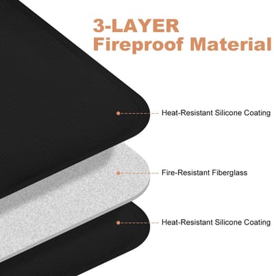 mat voor aanrecht, 30 x 45 cm aanrechtbeschermer, brandwerende siliconenmatten, waterdicht, hittebestendige mat voor airfryer, koffiezetapparaat, oven, broodrooster, magnetron