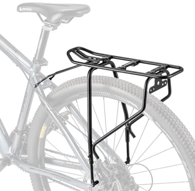 SnelShoppen - Fietsendrager voor Bagagedrager MIK-systeem - Verstelbare Fietsbagagedrager voor Schijfremmen/Niet-Schijfremmen - Geschikt voor Fietsen