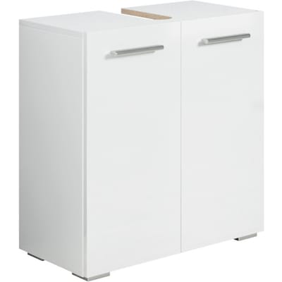 Badplaats Wastafelkast Jupiter 60 x 30 x 60 cm – Mat Wit – Badkamerkast – Staand Wastafelmeubel