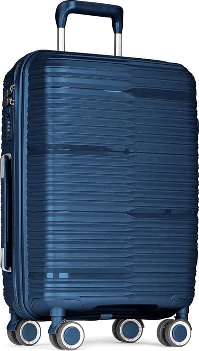Reiskoffer - Handbagage Trolley - Reizen - TSA Slot - 40x23x55 cm - Blauw