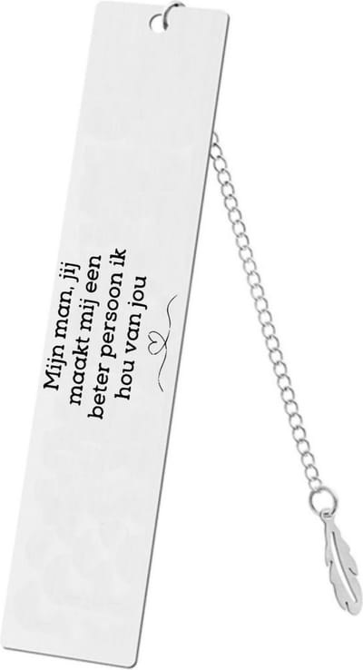 Akyol - mijn man, jij maakt mij een beter persoon ik hou van jou boekenlegger - Liefde - liefste man - gelukkig - cadeautje - geschenk - verrassing