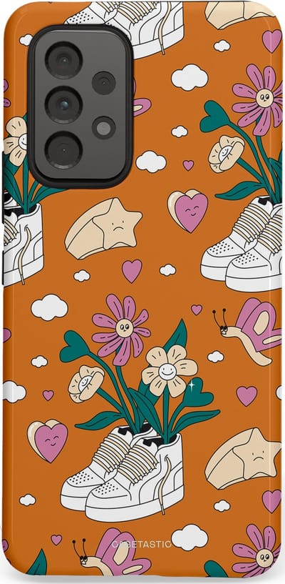 Casetastic Hoesje Geschikt voor Samsung A53 - Stijlvolle Beschermende Duo-layer Case - Hartentuin