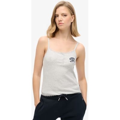 Superdry - Essential camitopje met knoopsluiting - Dames - Vesten