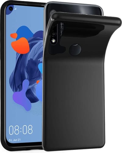 Hoesje Geschikt voor: Huawei P20 Lite 2019 / Huawei Nova 5i - Silicone - Zwart