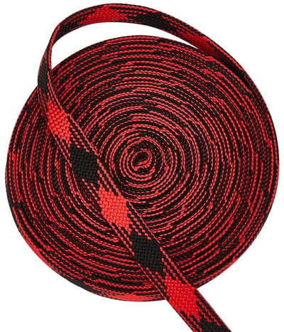 aladdien - Rode Ito Sageo Wikkelkoord - Zwaard Handvat - 5 Meter - Katoen - Perfect voor Katana Tsukamaki - Ideaal voor Knutselaars
