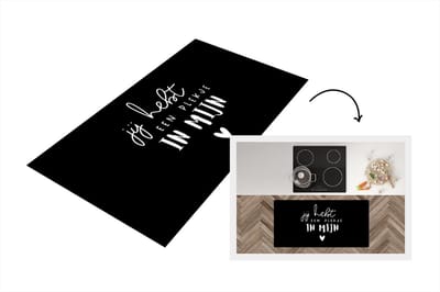 Keukenloper - Loper keuken - Jij hebt een plekje in mijn hart - Quotes - Vriend - Spreuken - 120x60 cm - Keukenloper vinyl