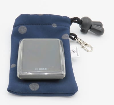 Bosch S Kiox/Kiox 300/Shimano E6100-DLX-displayhoesjes-Stip op donker blauw-softshell e-bike