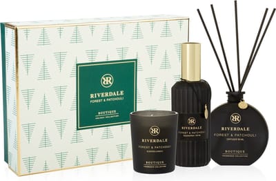 Riverdale - Geschenkset - Forest & Patchouli - Large - Geurstokjes, geurkaars en huisparfum