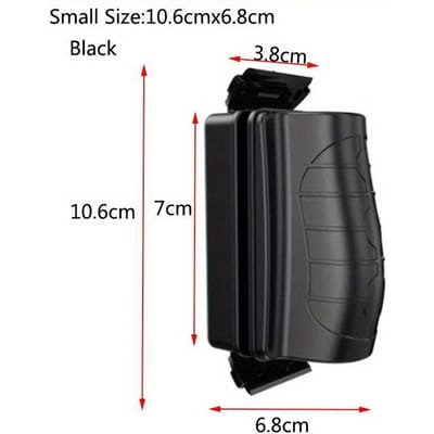 Nieuwe magnetische aquariumvisborstels drijvende schone glazen ramen algenkrabber reinigingsborstel scrubber aquarium accessoires zwart