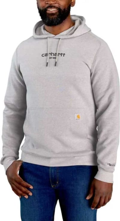 Carhartt Force Logo Graphic Asphalt Heather Sweatshirt Heren