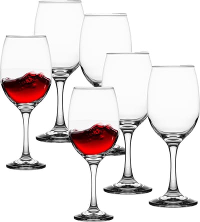 Uniglass Wijnglazen Queen - 12x stuks - rode wijnglazen - 470 ml