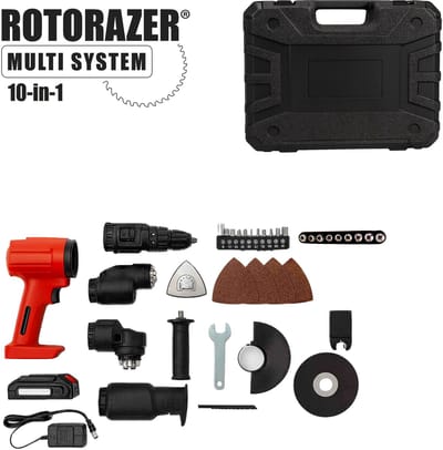 Rotorazer 10-in-1 - Multitool Gereedschap - Snoerloos - Accu - 10 Tools in 1