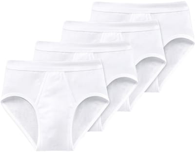 Schiesser Heren sportslip 4 pack Cotton Essentials fijnrib