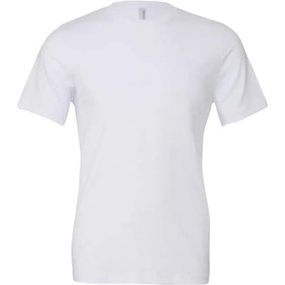 Bella+Canvas Unisex Triblend Crew Neck T-Shirt CV3413 - Solid White Triblend - S