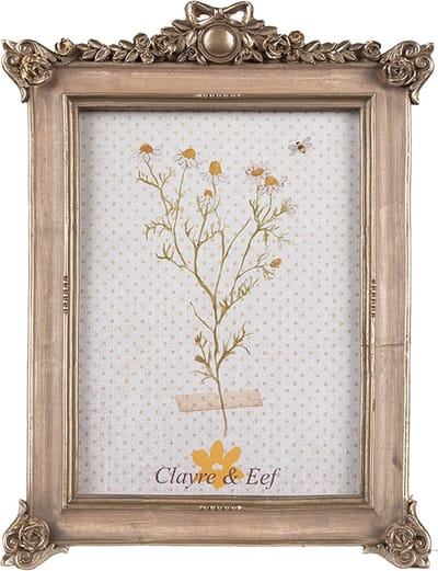 Clayre & Eef Fotolijst 10x15 cm Goudkleurig Polyresin