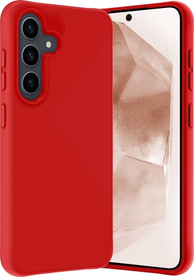 Hoes - Geschikt voor Samsung Galaxy A55 - Sterk & Shockproof - Hoesje Cover - Siliconen Case - Rood