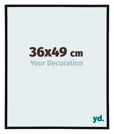Your Decoration - Puzzellijst 36x49 cm - Zwart Hoogglans - Puzzellijst 500-1000 stukjes - Kunststof Fotolijst - Annecy