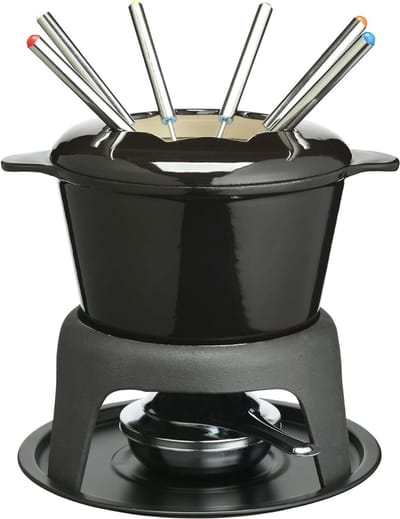 RVV® Fondueset - Fondue - Fondueset elektrisch - Zwart - 12cm x 18cm x 21cm