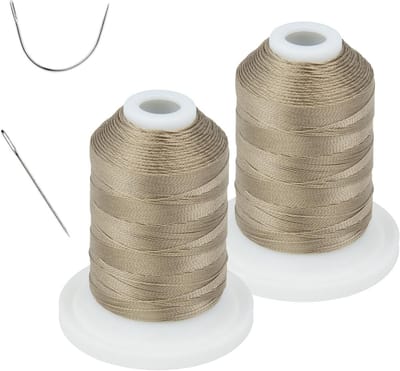 UV-bestendige 100% polyester gebonden draad Tex 69 (12wt) - 250 yards, 2 spoelen voor naaien en borduren