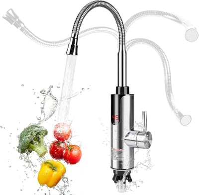 Elektrische Warmwaterkraan met Doorstroomboiler - Snel Verwarming voor Keuken, Badkamer en Camping