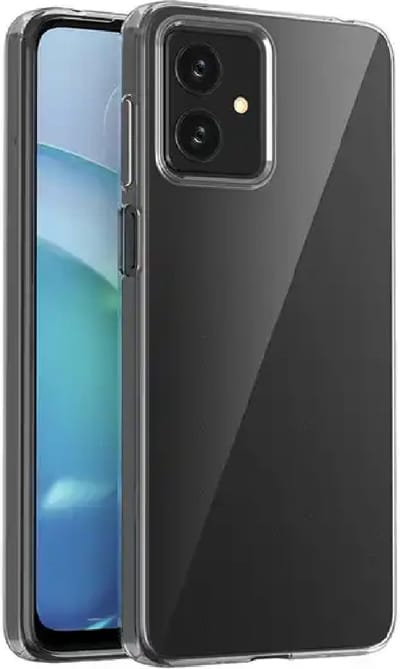 Geschikt voor Motorola Moto G54 Hoesje - Siliconen - Moto G54 Siliconen Hoesje Transparant Case