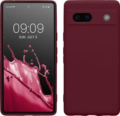 kwmobile telefoonhoesje geschikt voor Google Pixel 7a - Hoesje voor smartphone - Precisie camera uitsnede - In bordeaux-violet