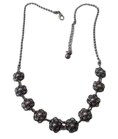 Zeeuws Meisje - 10-Zeeuwse knopjes collier met oogjesrand