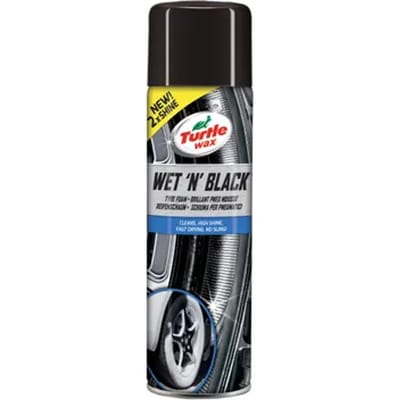 Turtle Wax Wet N Black Banden Foam - 2 in 1 schuimformule - Geeft rijke zwarte glans - Siliconenpolymeren zorgen voor een beschermlaag - 500ml
