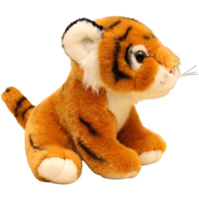 Pluizige Simulatie Tijger Pluche Speelgoed Collectie Zachte Tijger Knuffelpop Schattig 14-25cm Bos Tijger Kussenpoppen Kindercadeau