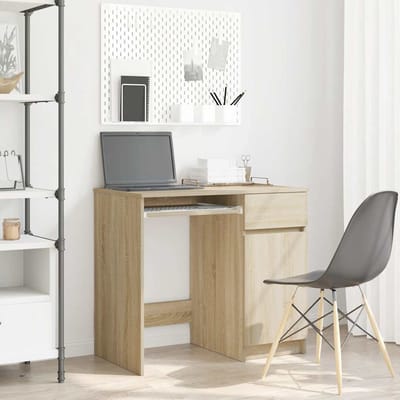 vidaXL - Bureau - 86x49x76 - cm - spaanplaat - sonoma - eikenkleurig
