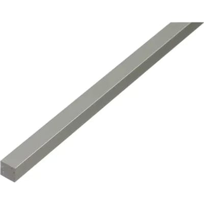 Alberts 473211 vierkante stang | aluminium, zilverkleurig geanodiseerd | 1000 x 10 x 10 mm