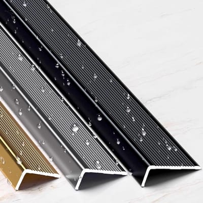 Antislip profiel - Metalen traprand - Veilig traplopen - Duurzaam aluminium - 90 cm - Grijs