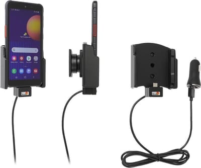Brodit houder geschikt voor Samsung Galaxy Xcover 5 Actieve houder met 12V USB plug