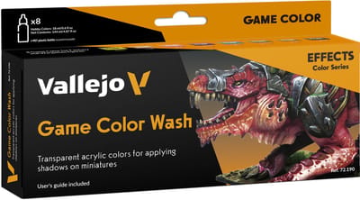 Vallejo Hobbyverf Acrylverf - 72190 Washes voor Fantasy and Wargames - Game Color - Acryl Set - 8x Verf set - 8x 18 ml