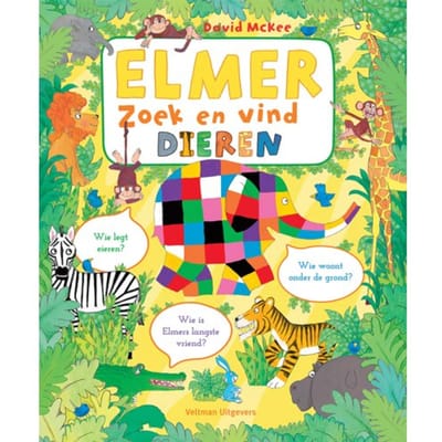 Elmer Zoek En Vind - Dieren - David McKee