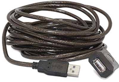 Hamlet XUREP10 USB-kabel USB 2.0 10 m USB A Zwart