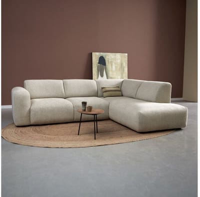 PEPP interiors Hoekbank SOUL met ottoman rechts - Sole 05
