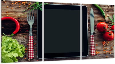 TMK ArtDeko - Snijplank - Glas - 30x52 cm - Beschermplaat