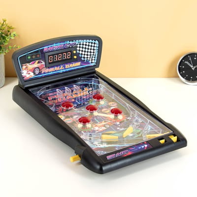 OOTB Mini flipperkast - Pinball spel met racethema - Werkt op 3 AA-batterijen