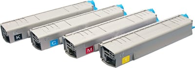 Set 4x ABC huismerk toner geschikt voor Oki C8600 C8600N C8600DN C8600DTN C8600CDTN C8800 C8800N C8800DN C8800DTN C8800CDTN