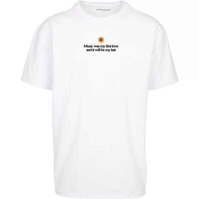 Mister Tee - K-Pop Heavy Oversize Heren T-shirt - L - Wit