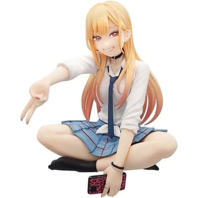 Nieuw Op Voorraad Anime Figuur Kitagawa Marin My Dress Up Dear Zittende Houding Standbeeld Collectie Desktop Decoratie Cadeau beige