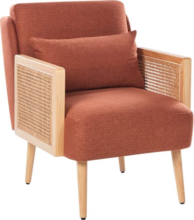 ORUM - Fauteuil - Oranje - Rotan