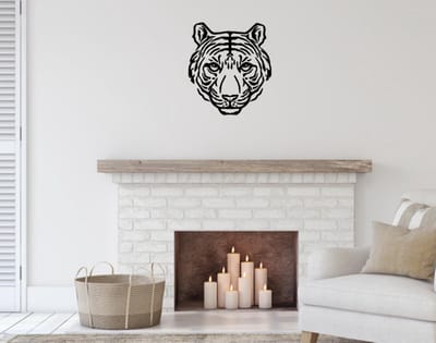 Muursticker tijger 65 x 58 cm | Rosami Decoratiestickers